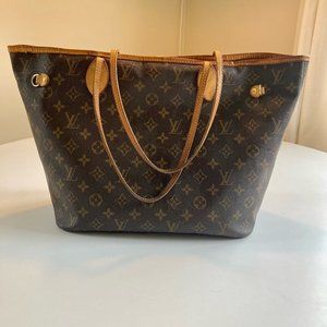 Classic 100% Authentic Louis Vuitton Neverfull MM Monogram Shoulder Bag